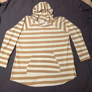 LulaRoe AMBER. XL.  Tan & White